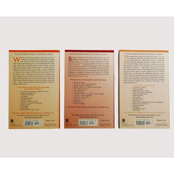 Suze Orman Financial Reference Library 9 Volume Set Boxed Trade PB - Picture 8 of 11